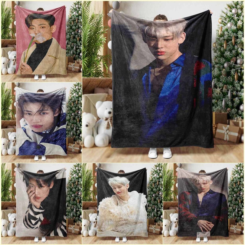 GOT7 BamBam Fan Edition ผ้าห่มสักหลาดน้ําหนักเบา Yet อบอุ่นที่สมบูรณ์แบบสําหรับโซฟา Louging ก่อนนอนผ่อนคลายหรือปิกนิกกลางแจ้ง