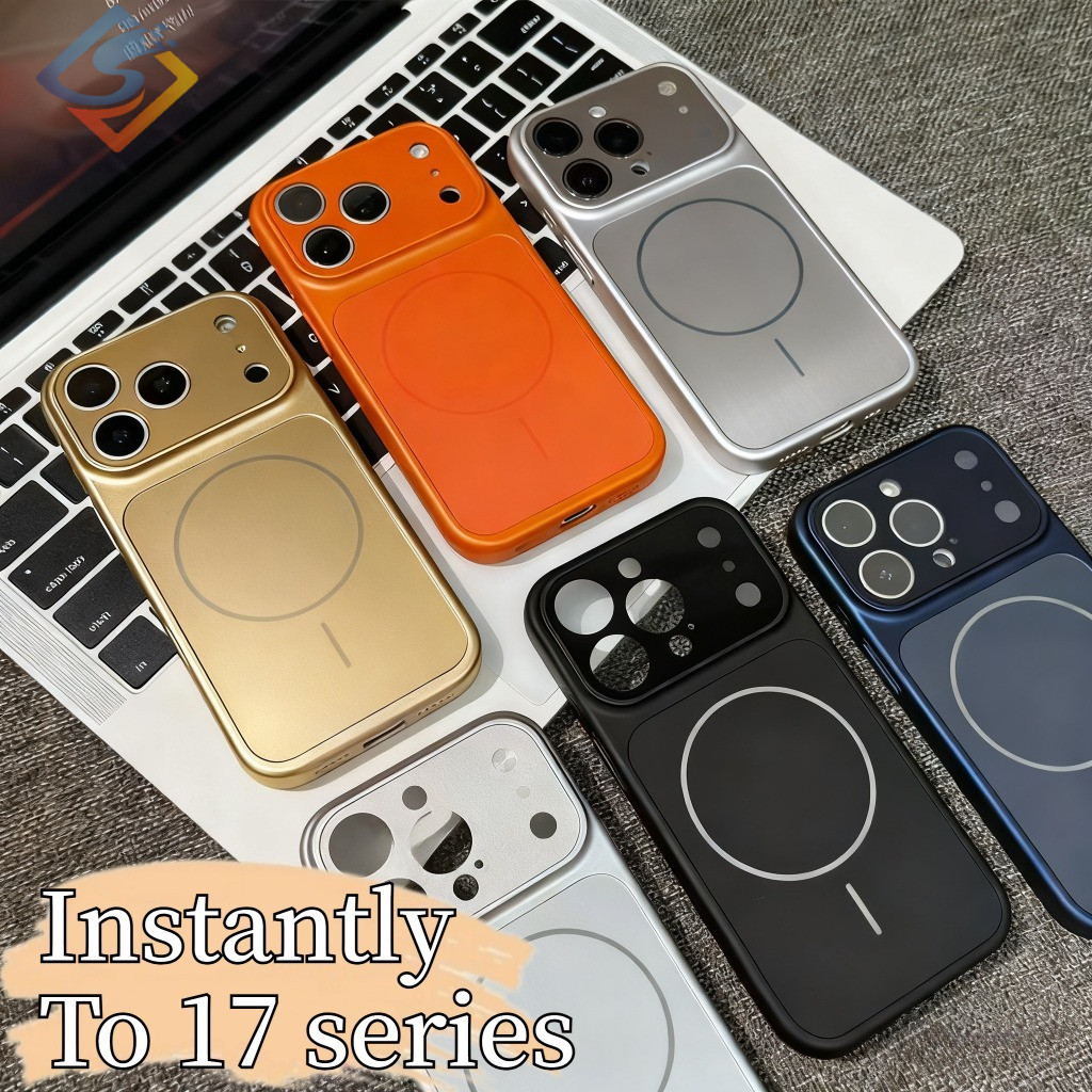 New 14/15/16Plus ทันทีเปลี่ยน 17Matte เคสโทรศัพท์สําหรับ IPhone 17 Pro Max 16 15 14 13 Pro Max Hybrid 2 in 1 ปลอกขอบนุ่ม Pc Hard กลับแม่เหล็กกันกระแทกป้องกันกรณี