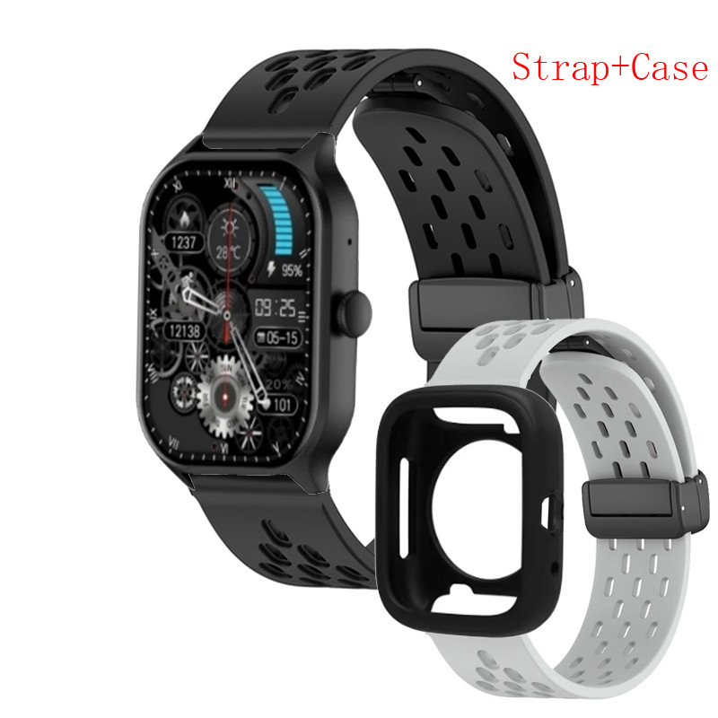 เคส GOOJODOQ Fb058 Case สายรัด + กรณี Smart watch Soft Cover ป้องกันกันชน Easyfit ซิลิโคนกีฬา Band เข็มขัด