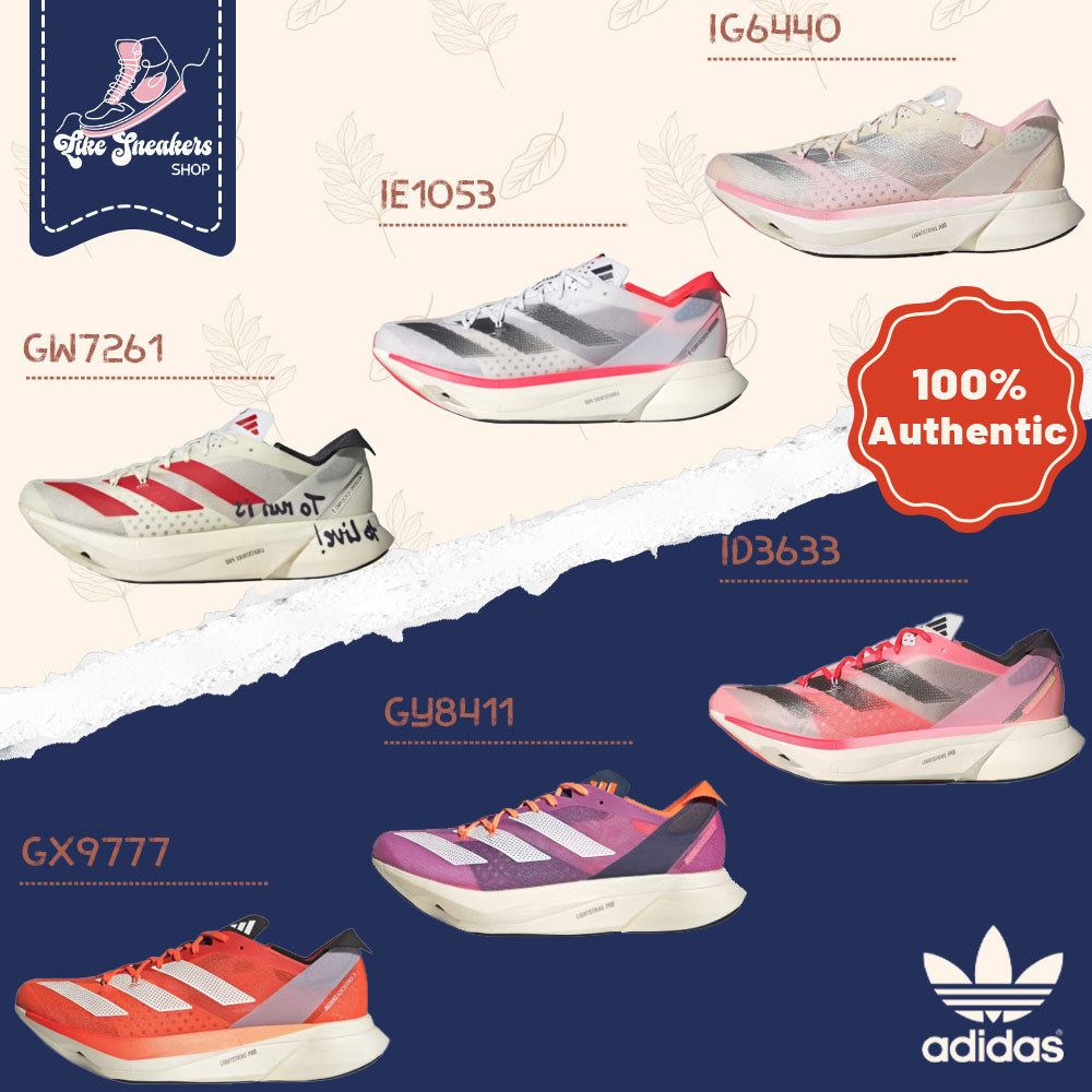แท้💯%✔️Adidas Adizero Adios Pro 3 รองเท้าวิ่ง 🚨[พรี15-25วัน] ชายหญิง GW7261 , IE1053 , IG6440 , JR49