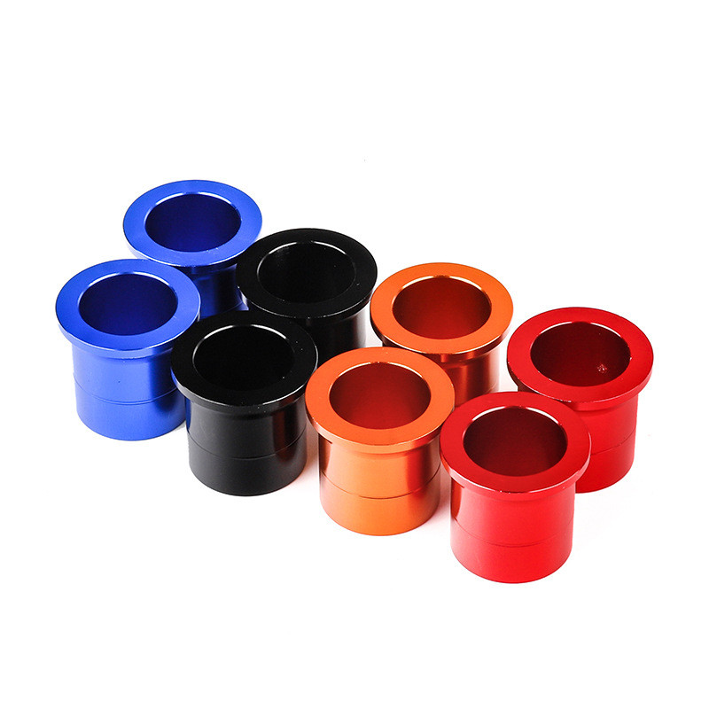 เหมาะสําหรับ KX125/250/KXF250/KXF450 Kawasaki รถจักรยานยนต์ล้อด้านหน้าด้านหลัง CNC Bushing Spacer