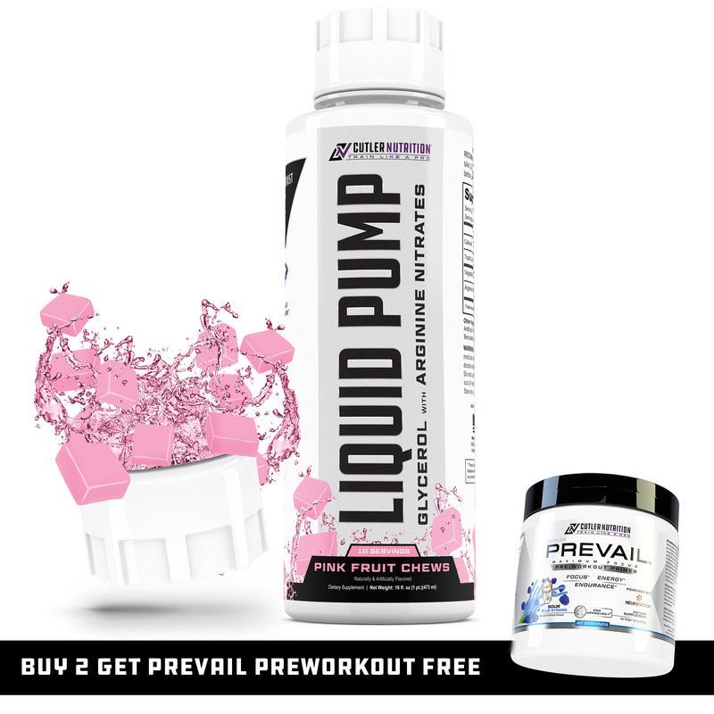Cutler Nutrition Liquid Pump Caffeine Free Pre-Workout พร้อม Glycerol & Argiine Nitrates สําหรับปั๊ม