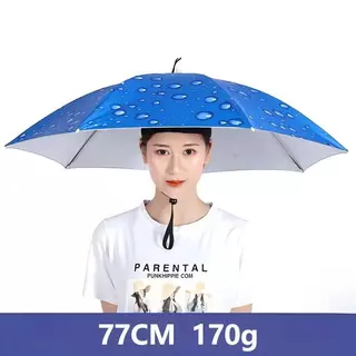 ร่มหมวกกันแดด 2 in 1 แฟชั่น ตกปลา ทำงานสวน กันUV กันฝน ปีกกว้าง สบายกระชับ ไม่ปวดศีรษะ ปล่อยมือทั้งสองข้าง