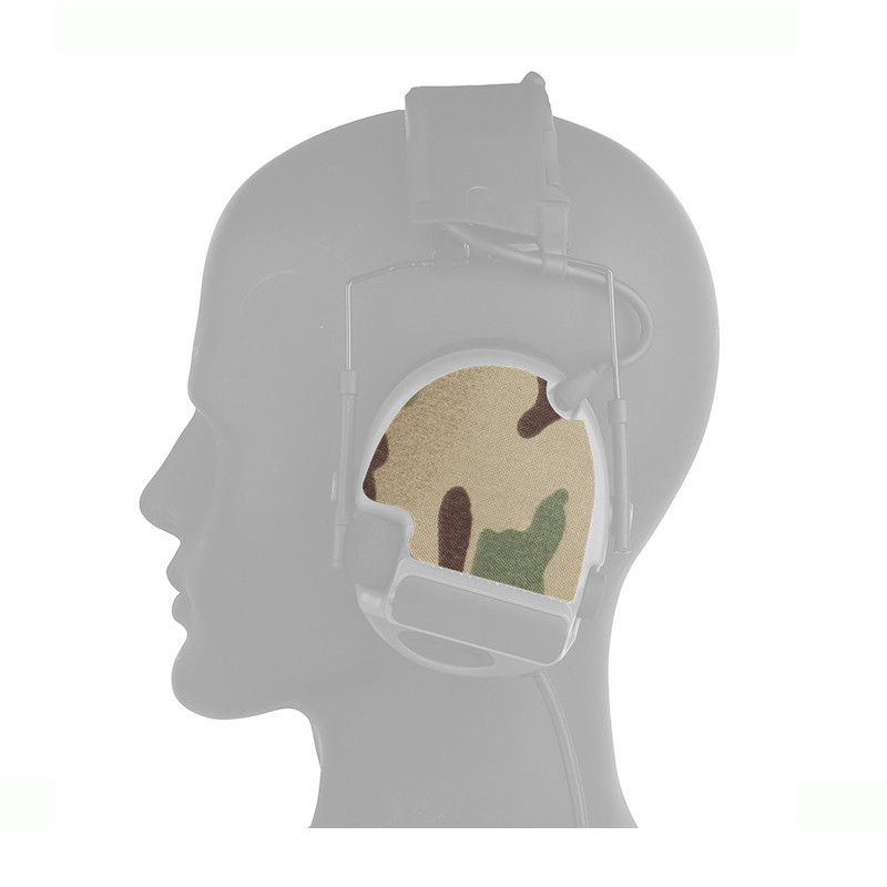 COMTAC II/III/V/VI Series ชุดหูฟังยุทธวิธีแบบพรางตาพร้อมสติกเกอร์ตกแต่งลายพราง