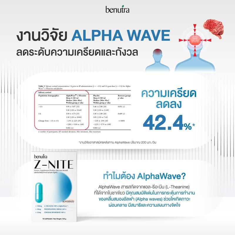 (ซื้อ 2 แถม 1) วิตามินปรับสมดุลหลับ Benutra Z-NITE