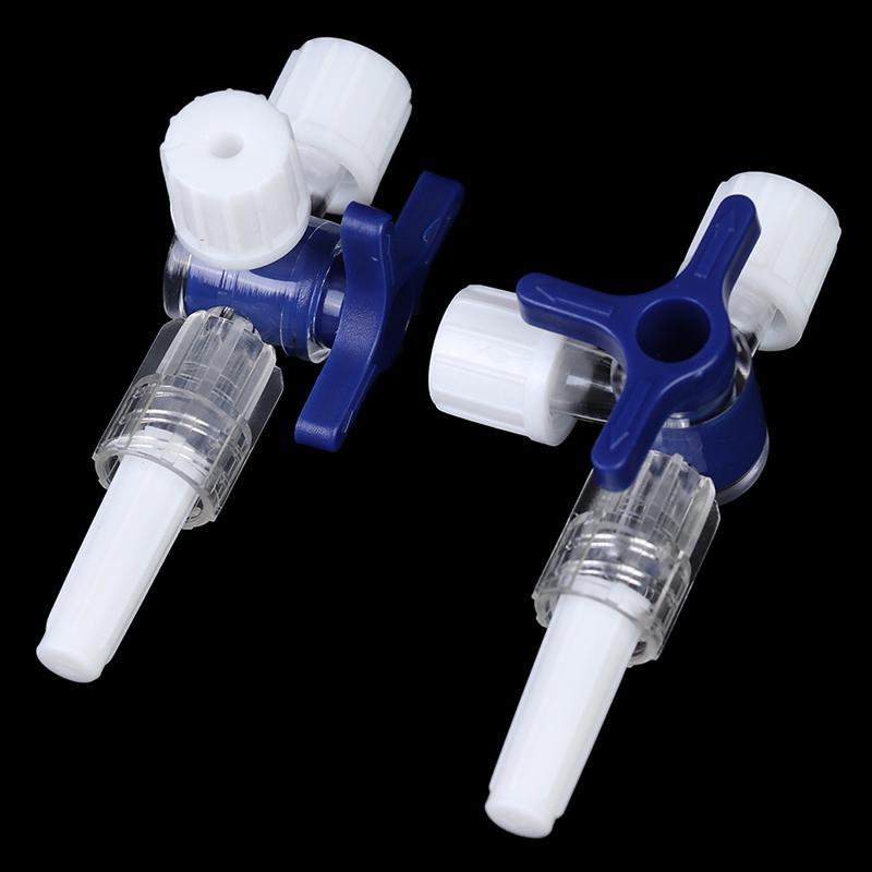 SR Beauty 5 ชิ้น Three Way Stop Cock Lock Adapter 3 Way Stopcock T-Connector Extension Tube .