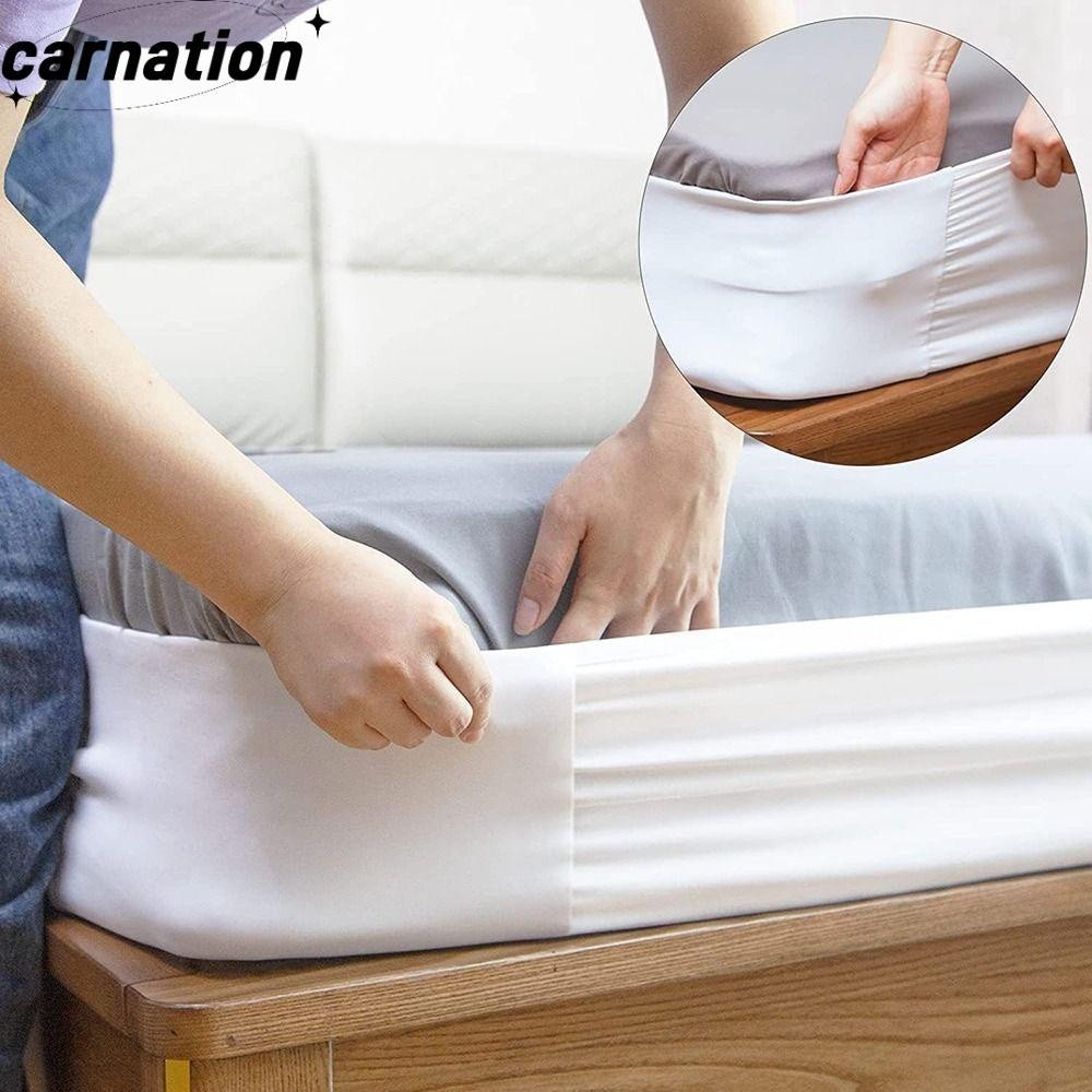 Carnation Bed Sheet Elastic Strap For King Size 76x80 Inches With Grippers Beige Easy To Install Wit