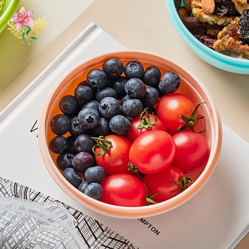 Bagel Freshness Container Round Sandwich Box กล่องเก็บขนมปัง Bagel Saver