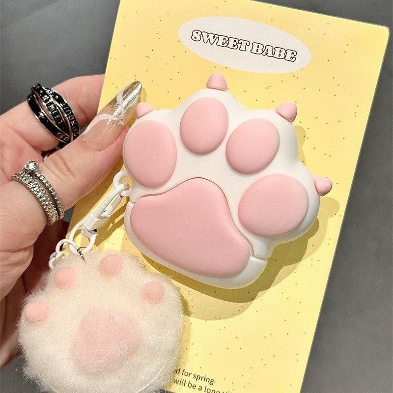 สีชมพูCat PawสําหรับAirPods 4th Genหูฟัง,Appleหูฟังบลูทูธสําหรับ3rd Gen Pro 2nd Genหูฟังฝาครอบป้องกั