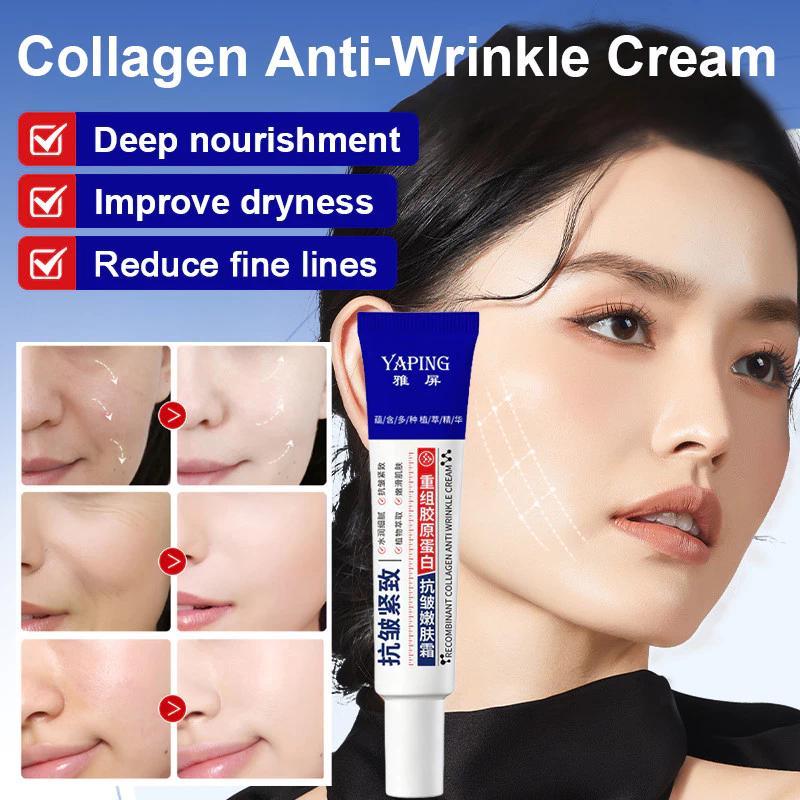 YAPING Collagen Firming Anti-Aging Cream Deep Hydration Firming Treatment สําหรับริ้วรอยริ้ว