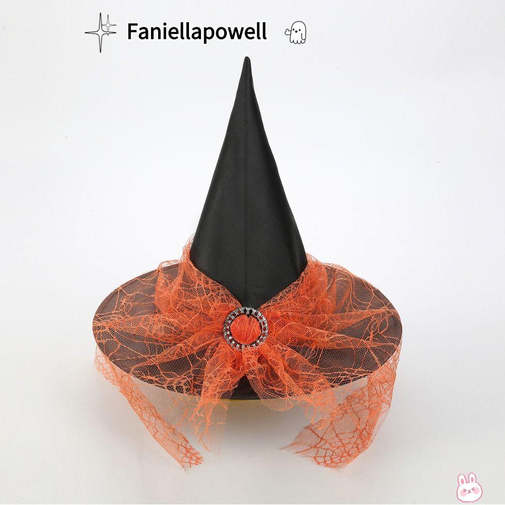 FANIELLAPOWELL Halloween Sorcerer Hat, Party Portable Witch Hat, Vintage Magic Academy Cap
