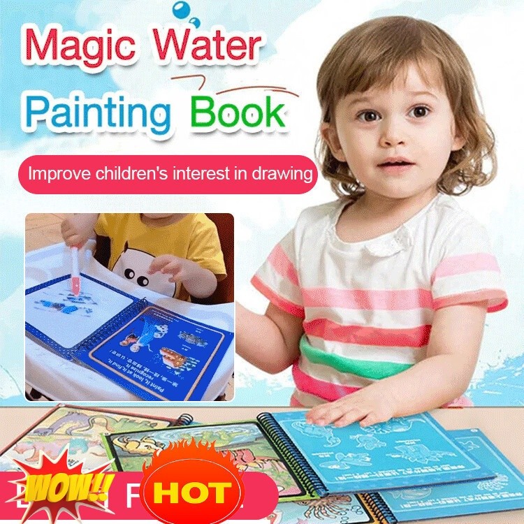 Magical Water Coloring Book Children's Creative Magic Painting Book Colorful Graffiti Painting Book