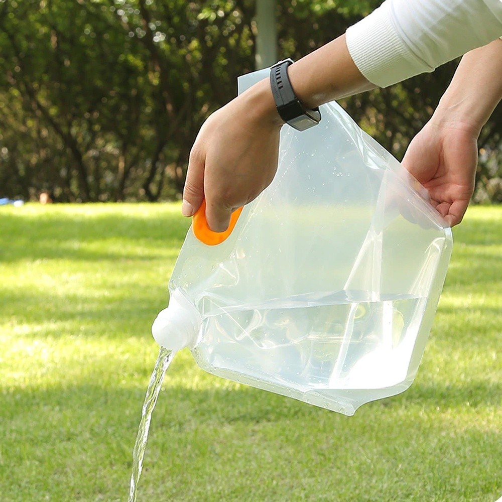 ถุงน้ำพับได้ ถุงน้ำฉุกเฉิน ภาชนะที่เก็บกีฬากลางแจ้ง ถุงแคมป์เดินป่า  5L/10L(แบบใหม่) - รูปที่ 4