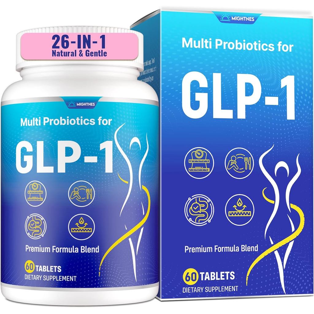 GLP-1, GLP-1 อาหารเสริมสําหรับผู้หญิงและผู้ชาย, 26 in 1 Natural GLP 1, GLP1 แท็บเล็ตพร้อม Akermansia