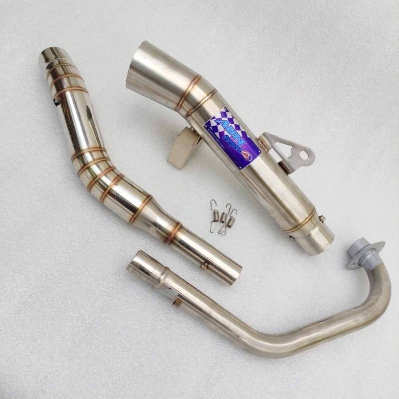 AUN ท่อ super เปิด 51 มม.หลอดประเภท 1 ชุดสําหรับ Tmx 125 Tmx 155 Rusi tc100 Rusi tc125 Rusi tc150 Ra