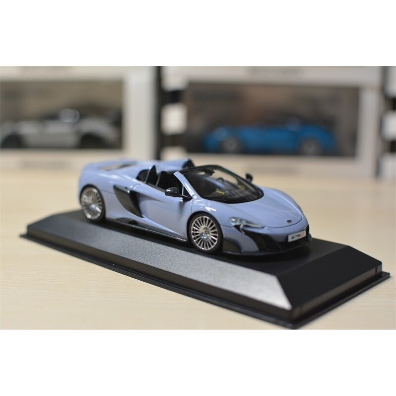 Mini Cut Minichamps 1: 43 McLaren Mclaren 675LT Spider Convertible สีม่วงเทา จํากัด 500 ใหม่เอี่ยม