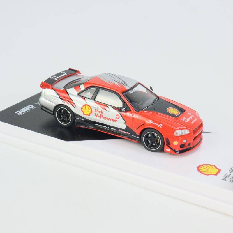 INNO Hong Kong Car Show Edition 1: 64 Nissan GT-R R34 GTT Drift Car SHELL รถรุ่น