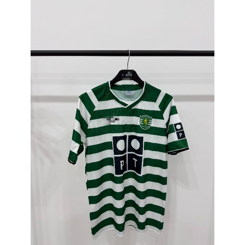 Retro 03-04 Lisbon home เสื้อฟุตบอลแขนสั้น