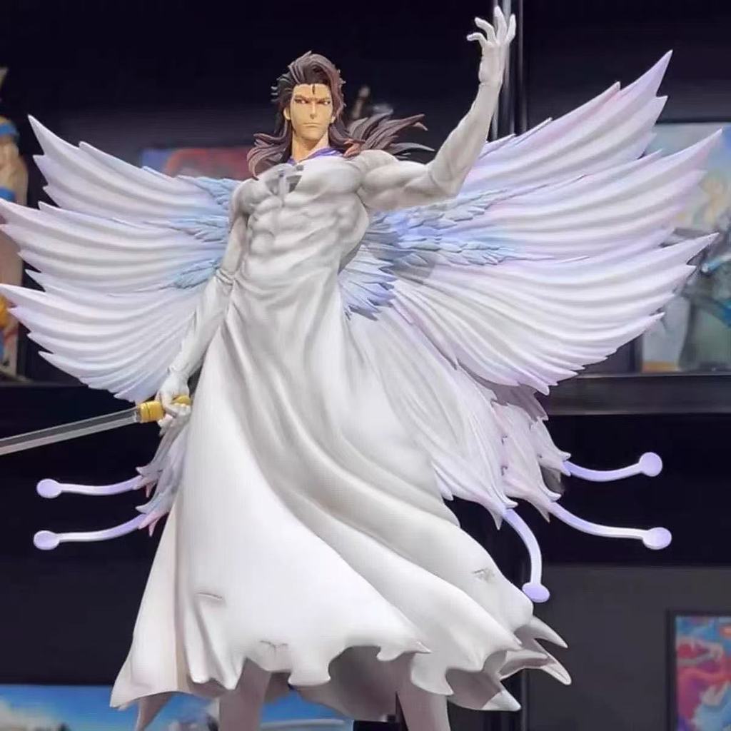 พร้อมสต็อก Grim Reaper Series GK Kurosaki Ichigo Blue Dyeing Yasuke ผีเสื้อสีฟ้า Dyeing รูปปั้นฉากรุ