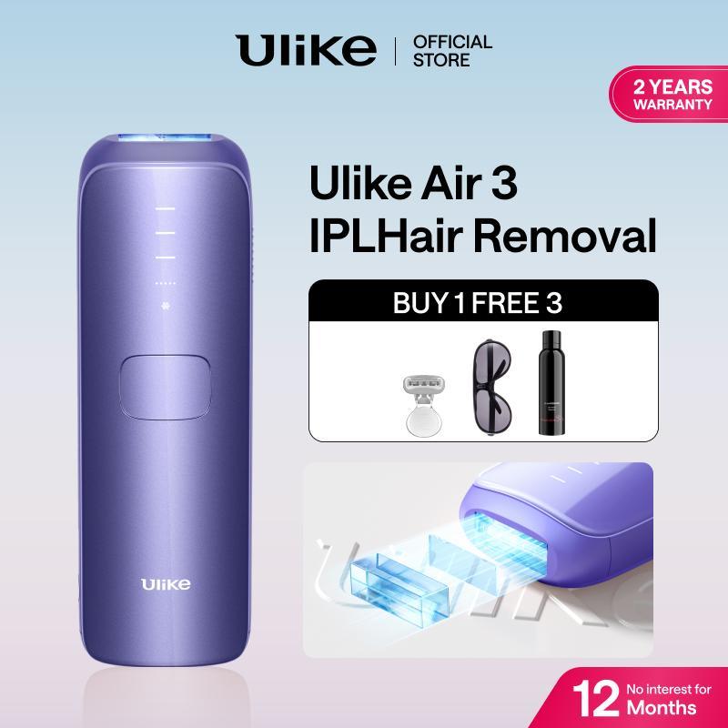 ShopBUY 1 ฟรี 3NEW Ulike Sapphire AIR-3 IPL เลเซอร์กําจัดขนไม่เจ็บปวด ผลลัพธ์ใน 4 สัปดาห์และ 0.7s/แฟ