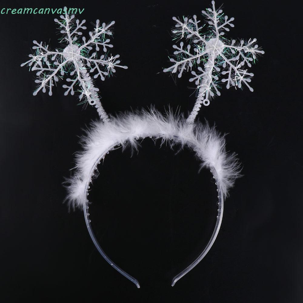 ROVER คริสต์มาส แถบคาดศีรษะ Cosplay เสริมผม Band สำหรับเด็ก สไตล์ Snowflower เหมาะสำหรับ.party decor
