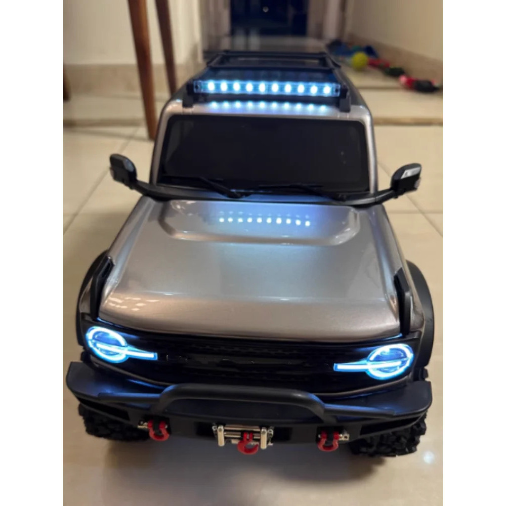 Wl 104020 รถ Rc 1:10 Bronco แบบจําลอง Off-road High-fidelity 4wd Wltoys ไฟฟ้า Winch เกียร์สองความเร็