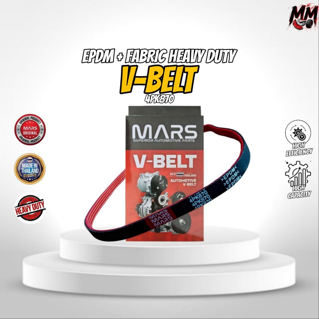 MARS FAN BELT / V-BELT สําหรับ PROTON WIRA / SATRIA 1.3 1.5 / ISWARA