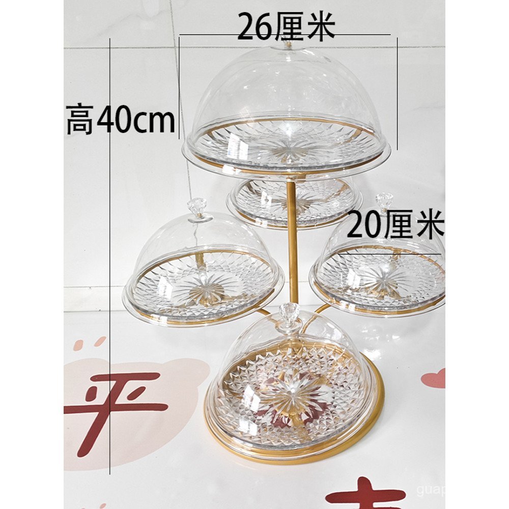 ขาตั้งจอแสดงผลเค้กผลไม้ขนมหวาน Self-Buffet Western Pastry Display Plate Commercial Pastry ตําแหน่งจา