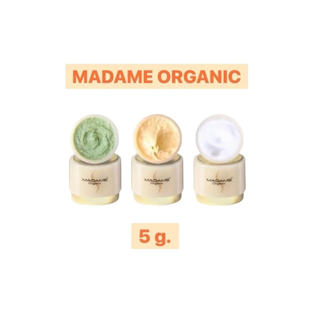[ตะกร้าHOT!! ขายดี ลดเยอะ ส่งไว]ครีมมาดามออแกนิก 5 กรัม Madame Organic [แยกชิ้น] กป.ใช้ได้1เดือน