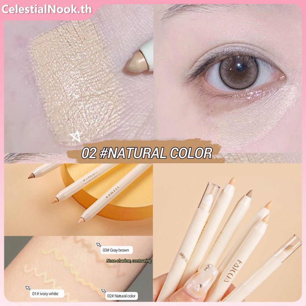 Faiccia ปากกาคอนซีลเลอร์ 2 หัว Silkworm Crouching Silkworm Sketching Spot And Freckle Concealer Liqu