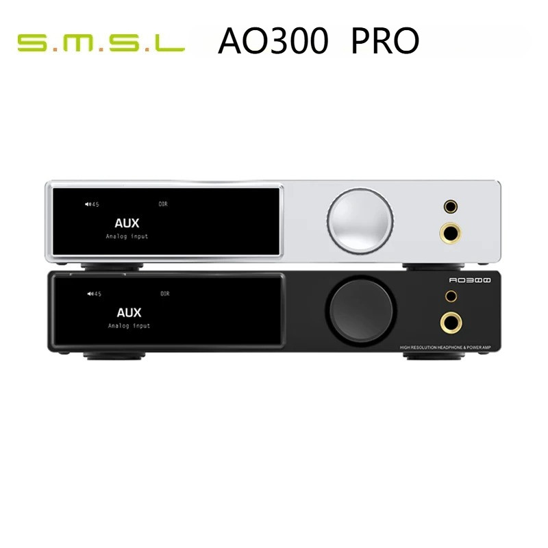 SMSL AO300 PRO เดสก์ท็อป 3 ใน 1 เครื่องขยายเสียงหูฟังเดสก์ท็อป AMP 768kHz/32bit DSD256