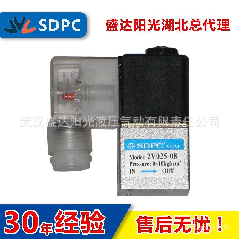 Nybo Solenoid วาล์ว Sunshine Two-Bit 2V025-06 Two-Way SDPC อลูมิเนียม Shengda 2V025-08 AFFN