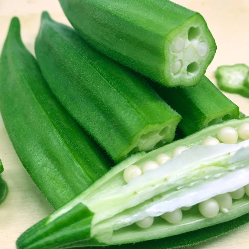 Okra seeds เมล็ดพืช ที่เรียบเนียน แต่งสวนสวน (20 เมล็ด)