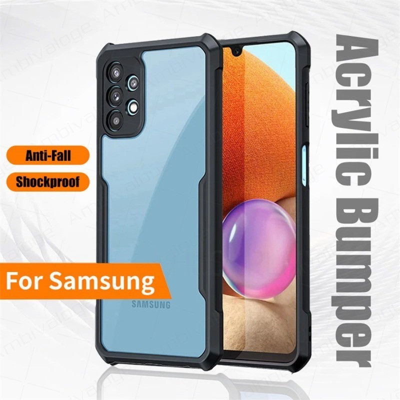 CASE SAMSUNG A32 4G / A32 5G CASE TRANSPARENT CLEAR FUSION ANTI SHOCKPROOF BLACK