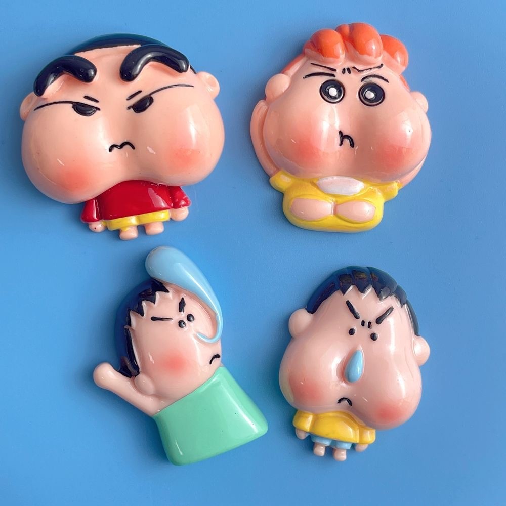 อุปกรณ์เรซิ่น ขนาดใหญ่การ์ตูนน่ารักหัวใหญ่ตุ๊กตาครีมกาว ทําเอง เคสโทรศัพท์ตู้เย็นสติกเกอร์วัสดุสด