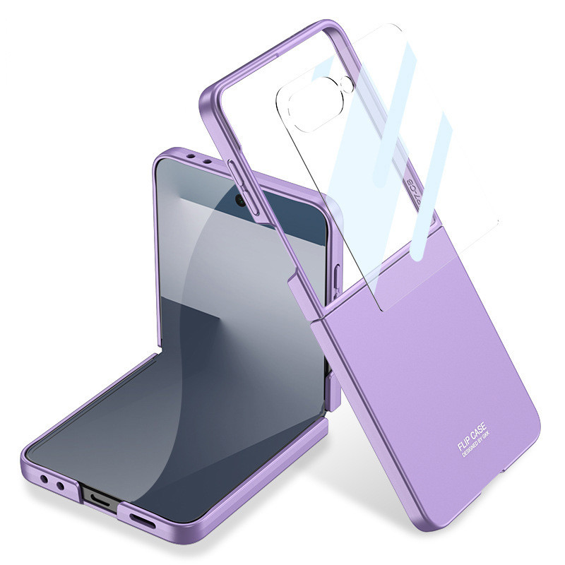 สําหรับเคสโทรศัพท์ Samsung Galaxy Flip 7 Flip765 เคสหน้าจอแบบพับได้ผิวรู้สึกมีน้ําค้างแข็งเปลือก Flip7 บางเฉียบ ราคา ถูกที่สุด ดีลบีเคเค แกลเลอรีภาพที่ 4