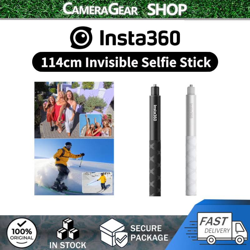 【Gold】Original Insta360 114cm Invisible Selfie Stick for x4/ACE Pro/ACE/GO 3S/GO 3/X3/ONE X2/ONE RS/