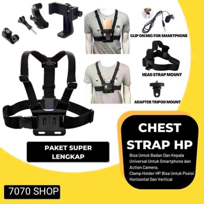 อุปกรณ์เสริม -[ BEST Mall ] การระดมหน้าอก สายรัดหน้าอก go pro yi cam. bcare. บีโปร. โคกัน. sj cam - 