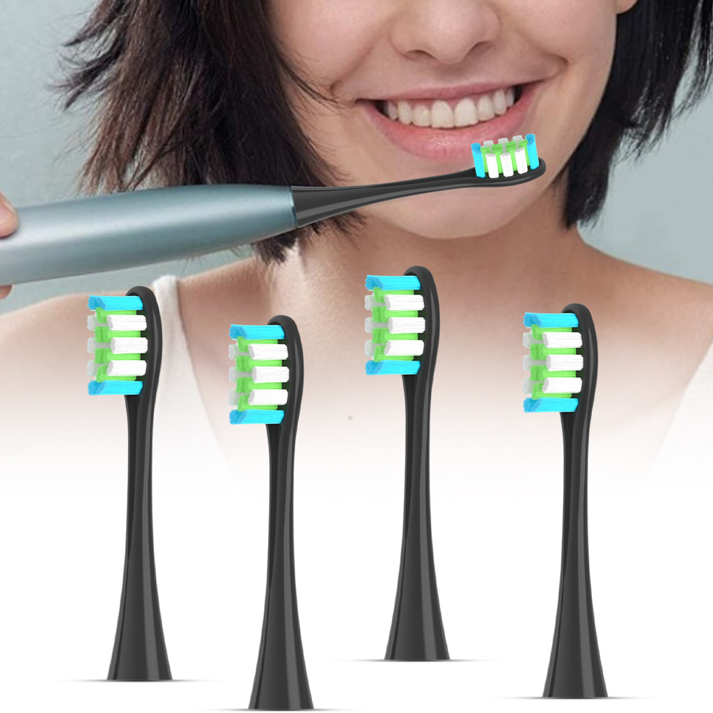 Llittlesunla4 ชิ้นหัวแปรงเปลี่ยนเข้ากันได้กับหัวแปรงสีฟัน Oclean สําหรับ Oclean X Pro Digital
