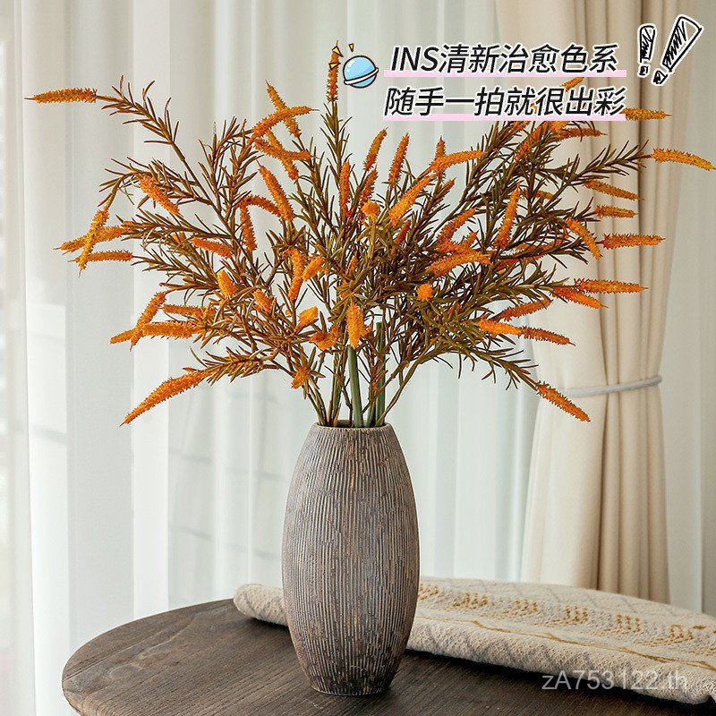 เครื่องประดับ Sage ดอกไม้ศิลปะห้องนั่งเล่นดอกไม้แห้งดอกไม้ปลอมดอกไม้ตกแต่งจําลองดอกไม้ Entrance Plac