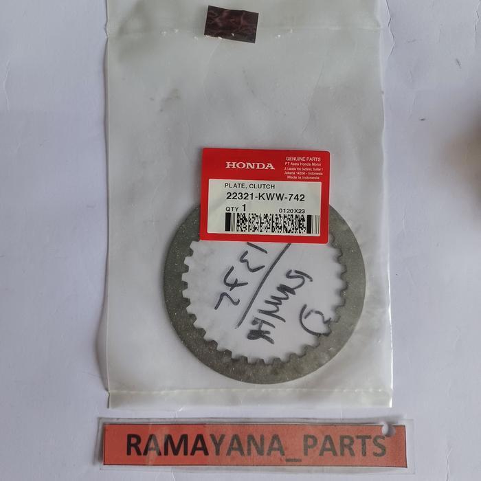 แผ่นคลัช Honda Revo FI แผ่นคลัช 22321KWW742