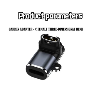 ของมาใหม่！อะแดปเตอร์แปลงที่ชาร์จgarmin type-c สำหรับfenix7 7X 5S 6 6X 6S PRO แบบงอ อุปกรณ์เสริมนาฬิกา