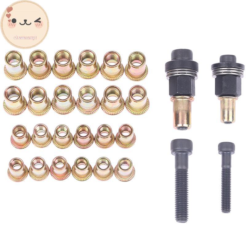 Chee M6 M8 Rivet Nut s คู่มือ Riveter คอลัมน์สแตนเลสหกเหลี่ยมถั่ว AM6SS AM8SS DIY เจาะ Rivet ด้านนอก
