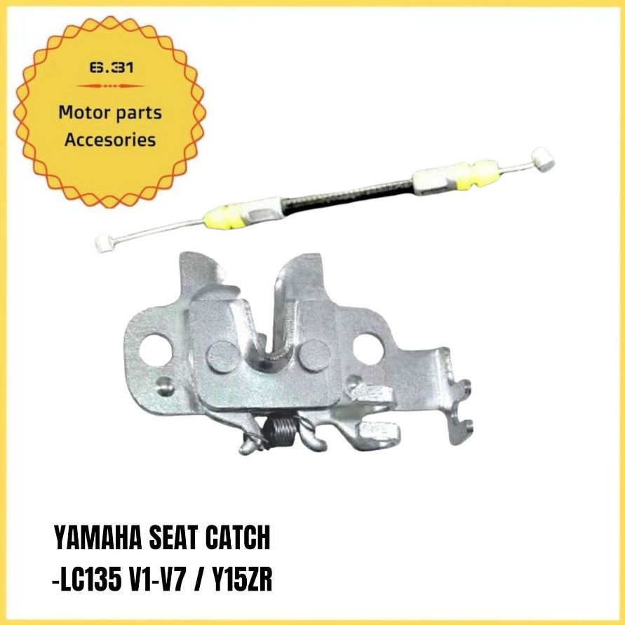 YAMAHA ที่นั่ง CATCH LOCK CABLE SPRING LC135 V1 V2 V3 V4 V5 V6 V7 Y15ZR