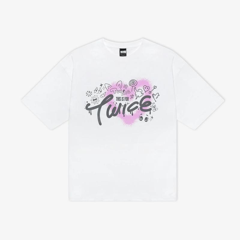 เสื้อยืด _ สีขาว - ออกแบบโดย TWICE _ TWICE『THIS IS FOR』 –