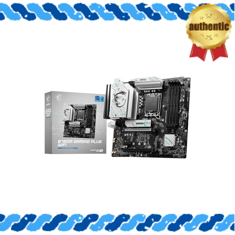 MSI Motherboard B760M GAMING PLUS WIFI, compatible with 14th/13th/12th Gen Intel CPUs (LGA1700), DDR