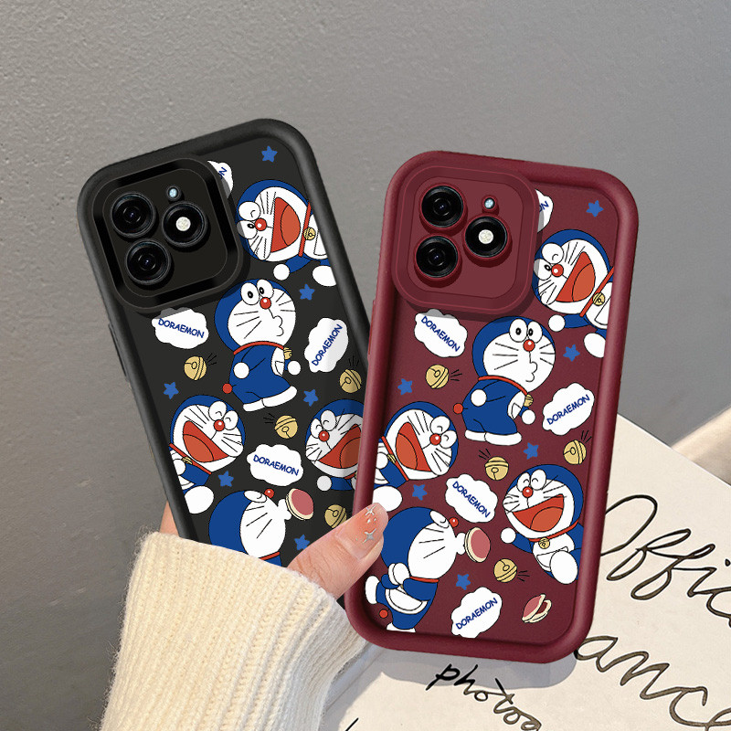 น่ารักการ์ตูน Doraemon pout สําหรับ infinix Hot 8 9 PRO X6511 X6823C X650C สมาร์ท 6 PLUS Hot 12 20 30 Play NOTE 12 30 PRO X655 X6816 X6826 X6825 X678B กันกระแทกปกอ่อน ราคา ถูกที่สุด ดีลบีเคเค แกลเลอรีภาพที่ 6