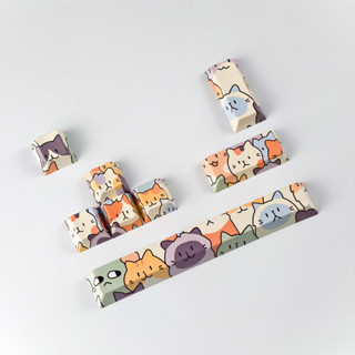 MAIMOOO Cat Keycap 8pcs PBT Cherry Profile น่ารักการ์ตูน Key…