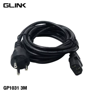 [ 1 เส้น ] GP1031 สายไฟ AC 3ขากลม ขากลม Glink มาตรฐาน มอก. 3C x 0.75 sq.mm 10A 250V สายไฟ AC 3ขา กลม Glink 10แอมป์ TI...