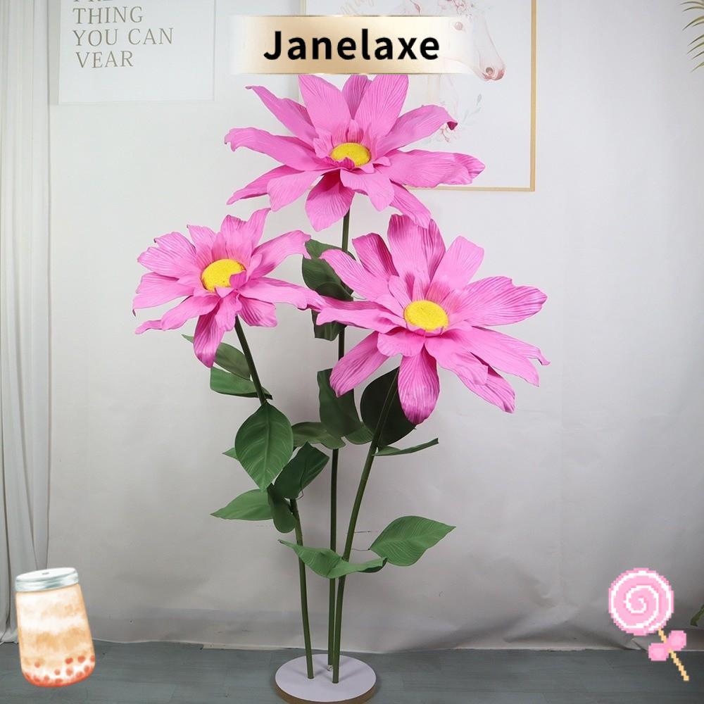 เดซี่โฟม วิชาพลศึกษา JANELAX, เดซี่เทียมกันน้ํา 50 ซม., ดอกไม้ปลอมหลากสีขนาดใหญ่ตกแต่งงานแต่งงาน